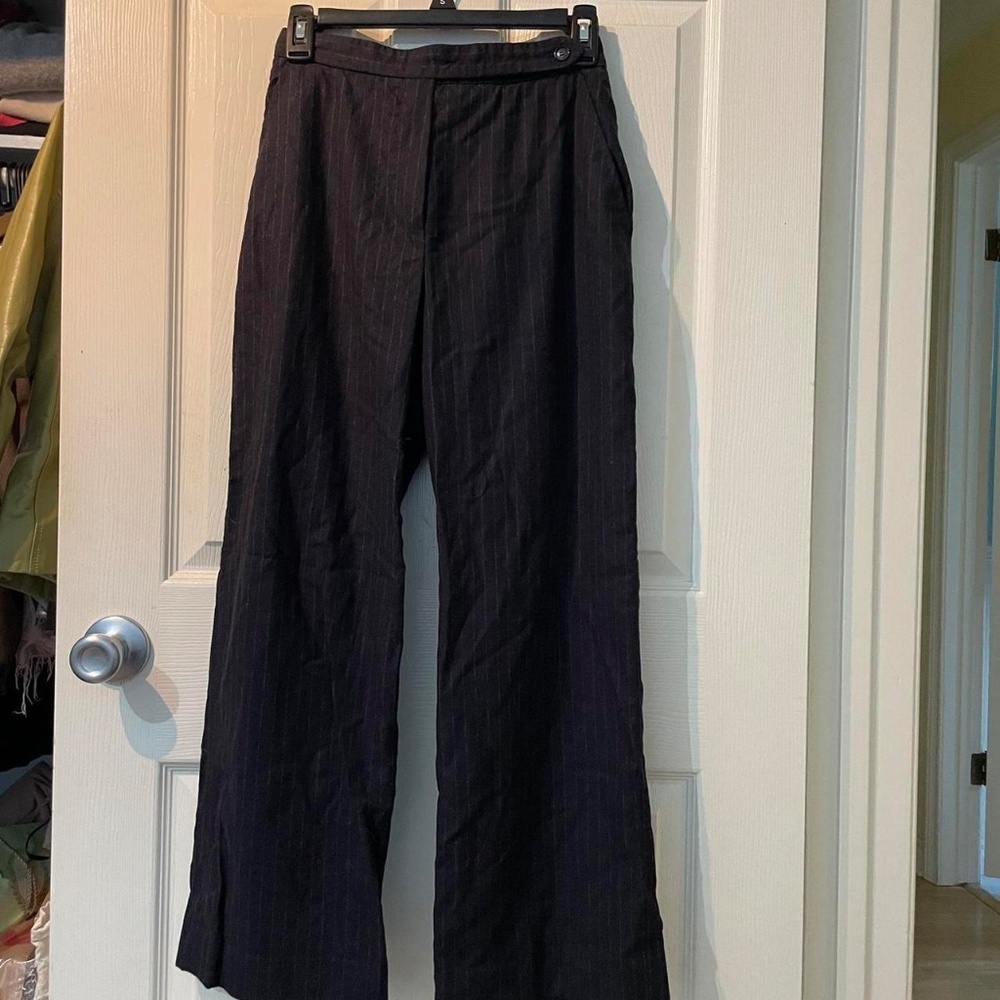 MAXMARA wool blend pinstripe trousers